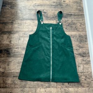 Green overall dress
